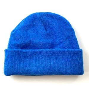 Cobalt blue alpaca beanie